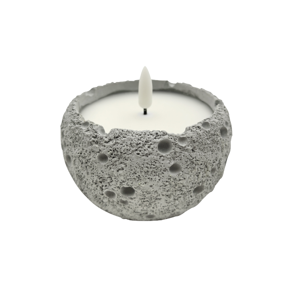 LED 3D Electronic Wick Cement Vela